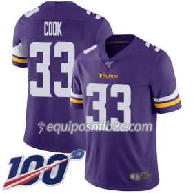 Camiseta Hombre NFL Minnesota Vikings Dalvin Cook 33 Nike Púrpura I 100th